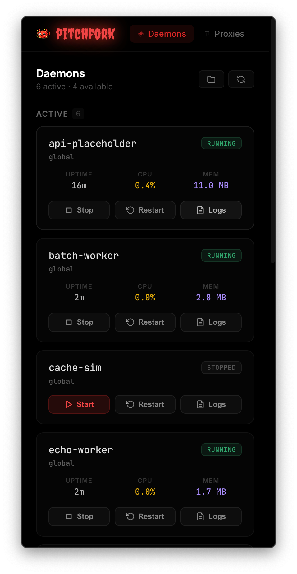 Web UI on mobile